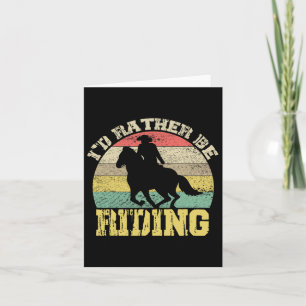 Id ist eher auf Cowboy-Silhouette reiten Karte