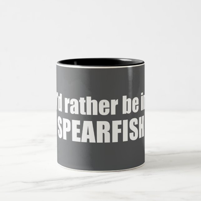 I'd Rather Be In Spearfish South Dakota Zweifarbige Tasse (Mittel)