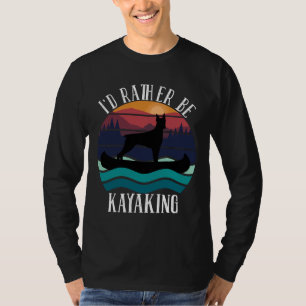 Id Rather Be Kayaking Doberman 1009 T-Shirt