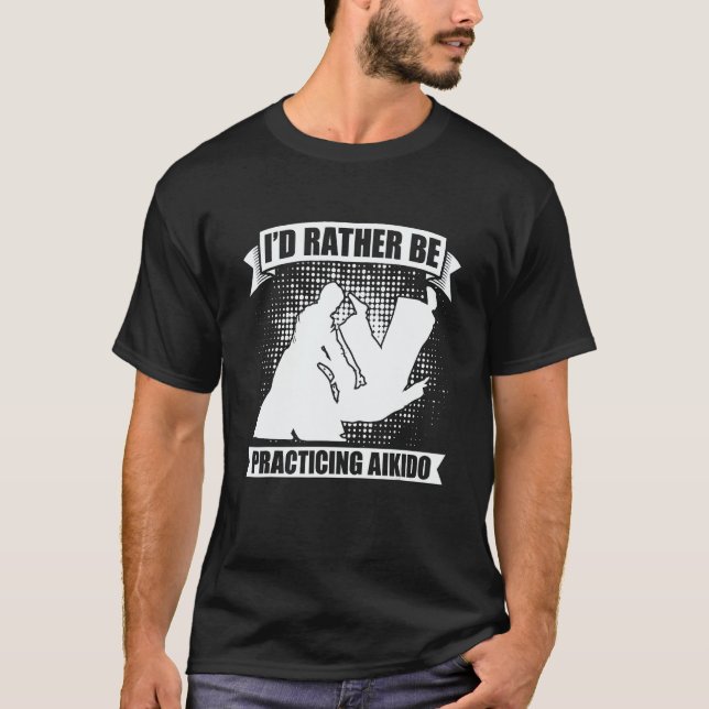 I'd Rather Be Practicing Martial Samurai Fighter A T-Shirt (Vorderseite)