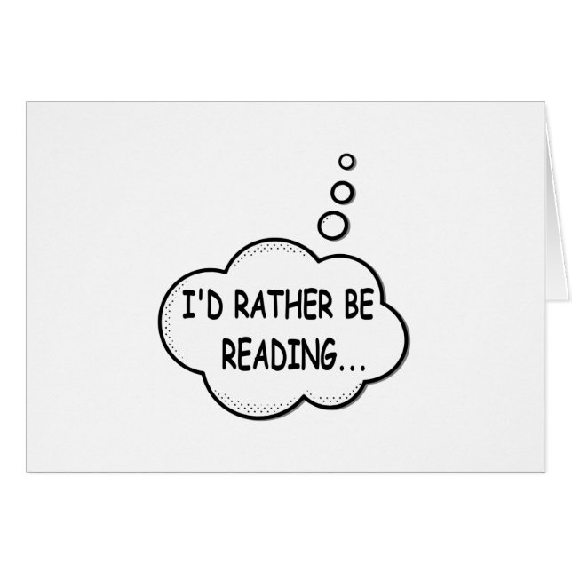 I'd Rather Be Reading (Vorderseite (Horizontal))