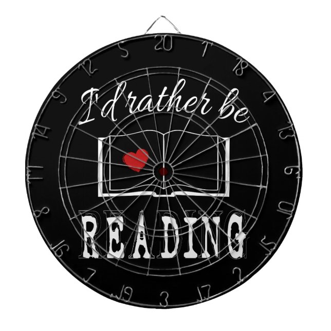 I'd rather be reading dartscheibe (vorne)