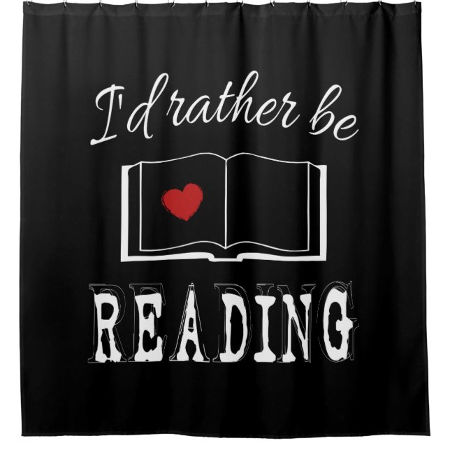 I'd rather be reading duschvorhang (Vorderseite)