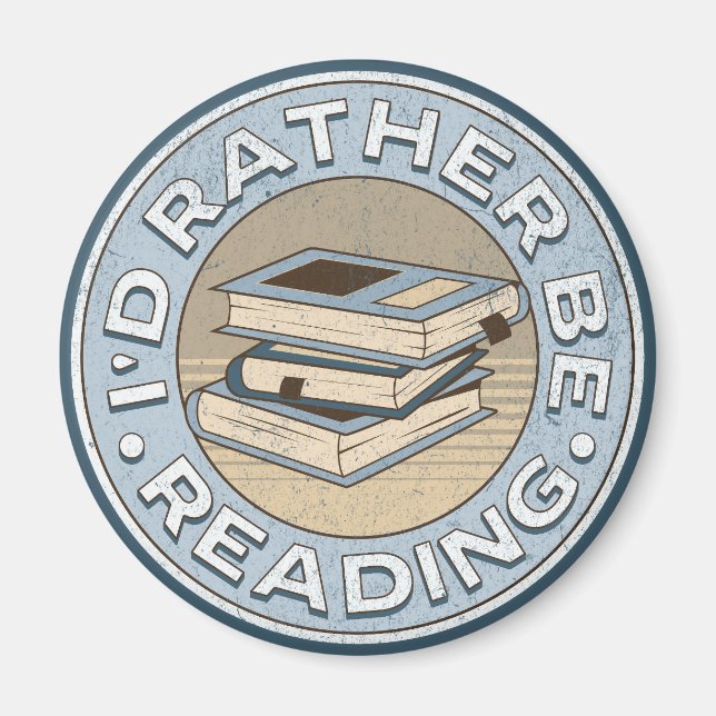I'd rather be reading magnet (Vorne)