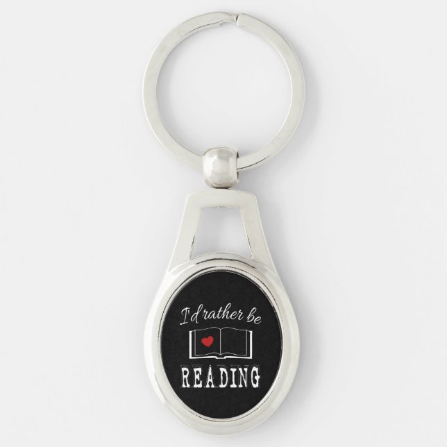 I'd rather be reading schlüsselanhänger (Vorderseite)