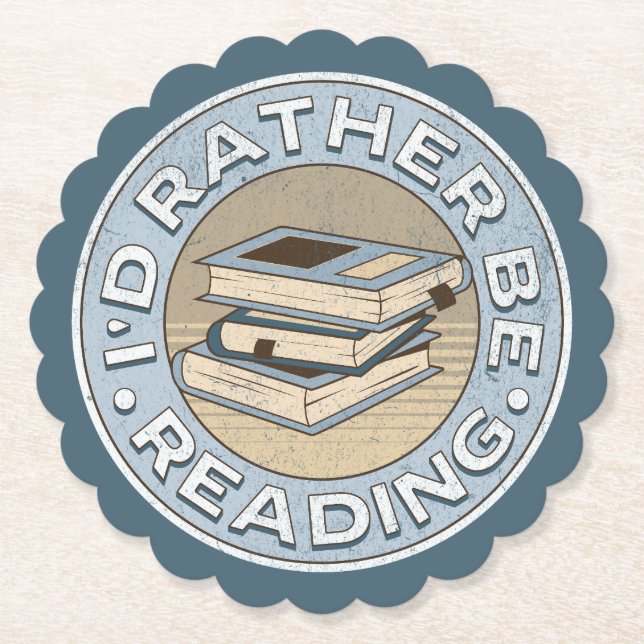 I'd rather be reading untersetzer (Vorderseite)