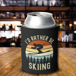 I'd Rather be Skiing, Funny skier Dosenkühler