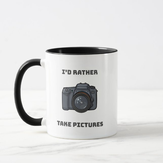 I'd Rather Take Pictures – Photography Lover Gift Tasse (Links)