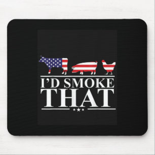 Id rauke, dass Fleisch Pitmaster Grill gift lustig Mousepad