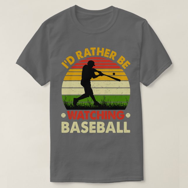 Id statt Baseball beobachten T-Shirt (Design vorne)