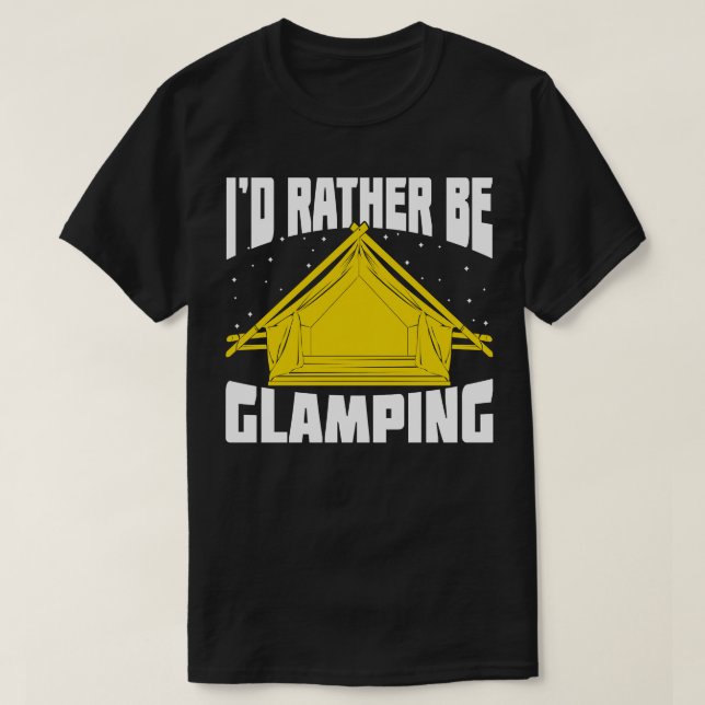 Id statt Glamping T-Shirt (Design vorne)