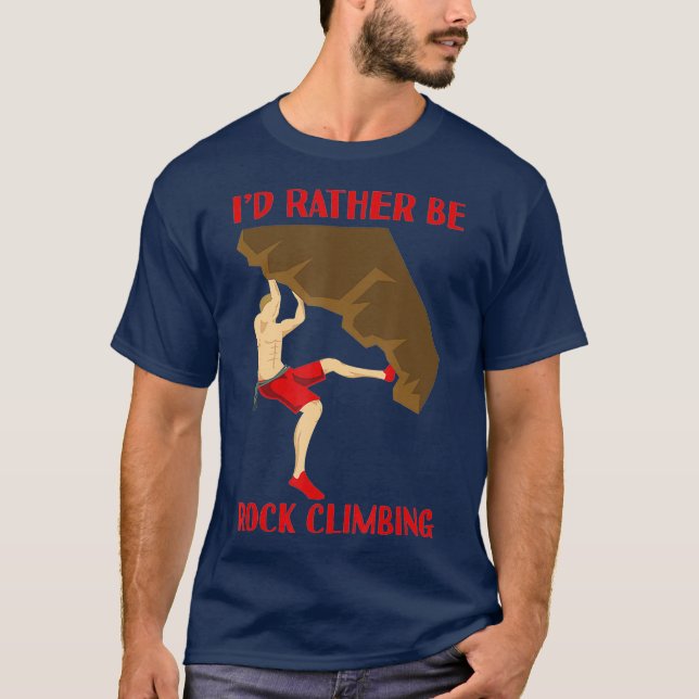 Id statt Rock Climbing Bouldering T-Shirt (Vorderseite)