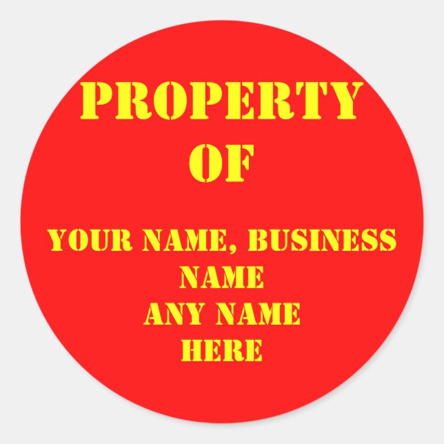 ID-STICKER RUNDER AUFKLEBER (Vorderseite)