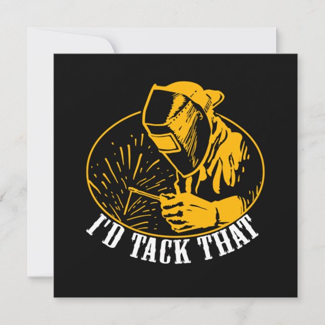 ID Tack That Welder Welding Einladung (Vorderseite)