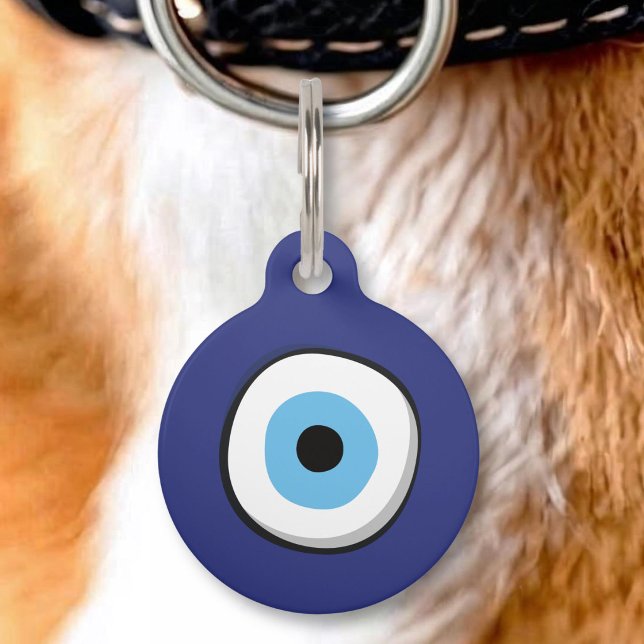 ID-Tag des griechischen Bösen Eye Pet Haustiermarke (Von Creator hochgeladen)