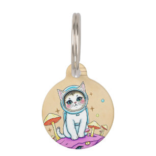 ID-Tag für die Weltraumkatze Haustiermarke