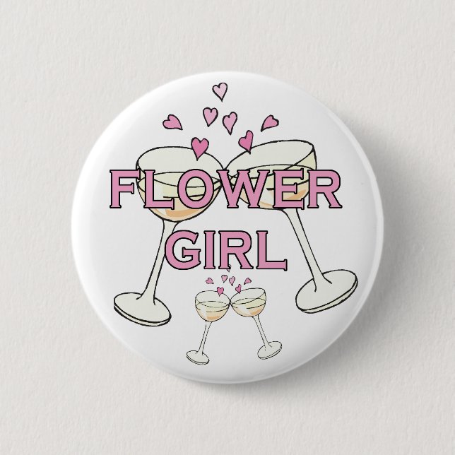 ID-Taste für Blumenmädchen Button (Vorderseite)