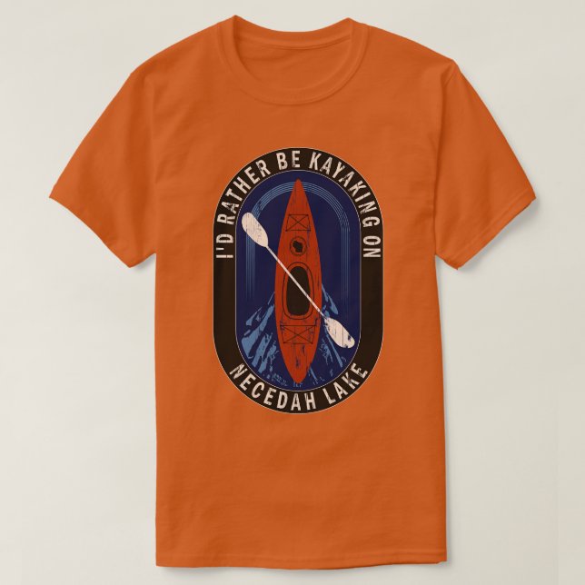 Id vielmehr Kayaking am Necedah-See in Wisconsin T-Shirt (Design vorne)