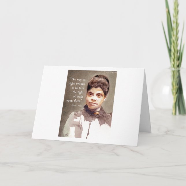 Ida B Brunnen und Zitat "Wahrheit" Karte (Vorderseite)