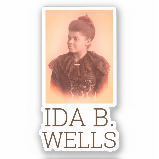 Ida B. Wells Aufkleber (Vorderseite)