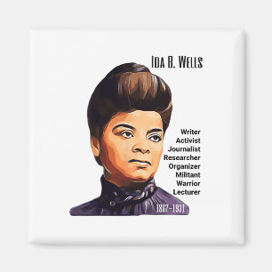 Ida B Wells Black Pride Women History Monat Junete Magnet
