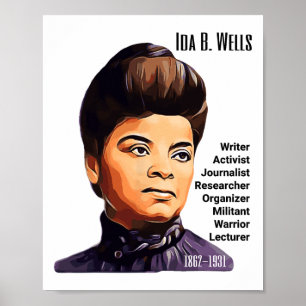 Ida B Wells Black Pride Women History Monat Junete Poster