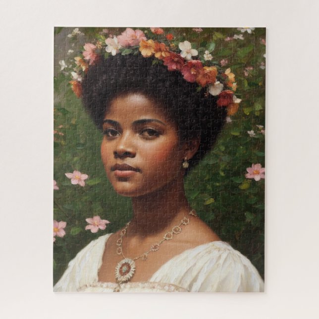 Ida B Wells Floral Art Tribute Puzzle (Vertikal)