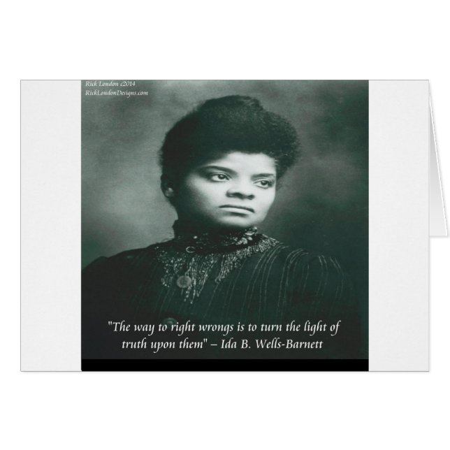Ida B Wells & Truth Quote (Vorderseite (Horizontal))