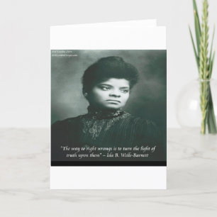 Ida B Wells & Truth Quote Karte