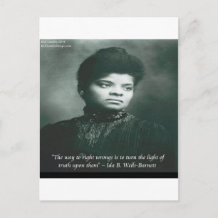 Ida B Wells & Truth Zitat Postkarte