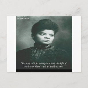 Ida B Wells & Truth Zitat Postkarte