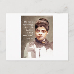Ida B Wells Und "Wahrheit" Zitat Postkarte