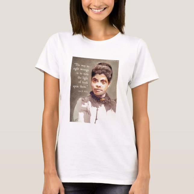 Ida B Wells und Zitat "Wahrheit" T-Shirt (Vorderseite)