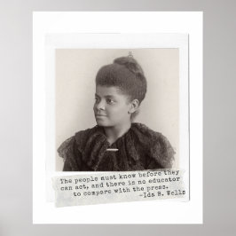 Ida B. Wells Zitat - Große schwarze Frauen in der  Poster
