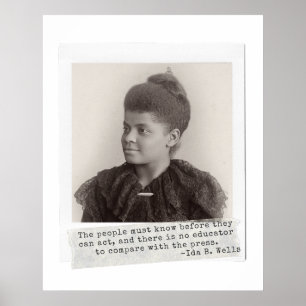 Ida B. Wells Zitat - Große schwarze Frauen in der  Poster