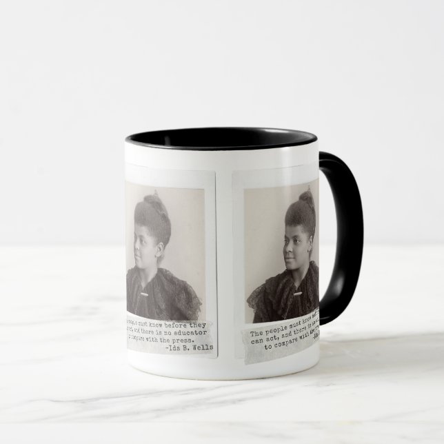 Ida B. Wells Zitat - Große schwarze Frauen in der  Tasse (VorderseiteRechts)