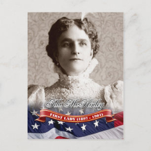 Ida McKinley, First Lady der USA Postkarte