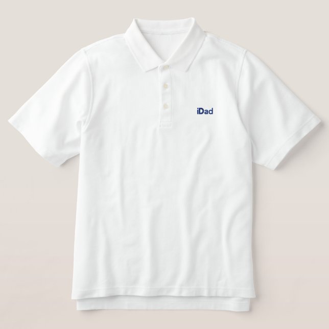 iDad besticktes PoloShirt (Design Front)