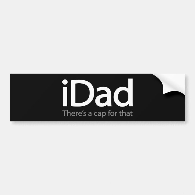 iDad - Funny Autoaufkleber für Vater (Vorne)