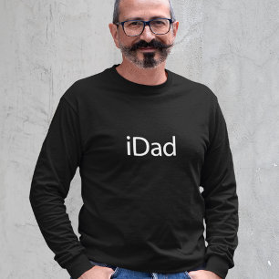 iDad (i Vater) - Black Long Sleeve Shirt für Vater