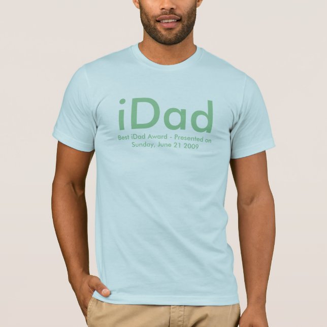 iDad T - Shirt - Beste iDad-Auszeichnung verliehen (Vorderseite)