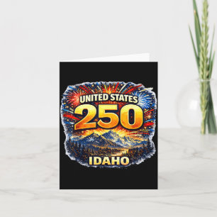 Idaho 250 Berglandschaft-Shirt Vereinigte Staaten  Karte