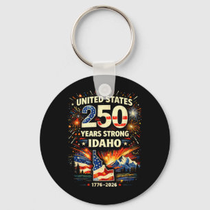 Idaho 250 Jahre Starkes Mountain Shirt United Schlüsselanhänger