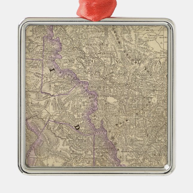 Idaho 3 silbernes ornament (Vorne)