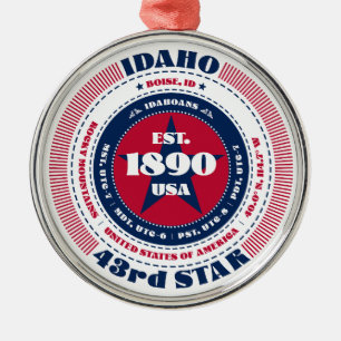 Idaho 43. Staat Weihnachtsschmuck