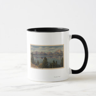 Idaho - Ansicht der Teton Strecke u. des Jackson Tasse