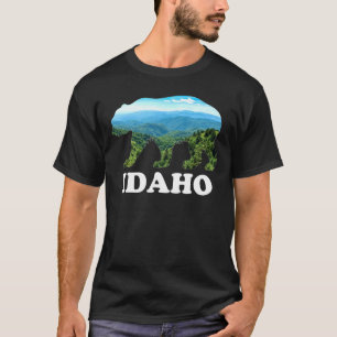 Idaho Bär Vintag Retro Berge Jagd Camping T-Shirt