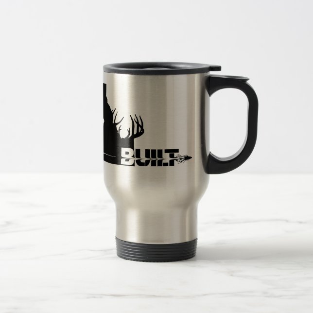 Idaho baute Elk Hunter Travel Mug Reisebecher (Rechts)