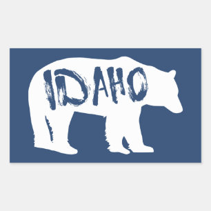 Idaho Bear Rechteckiger Aufkleber