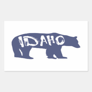 Idaho Bear Rechteckiger Aufkleber
